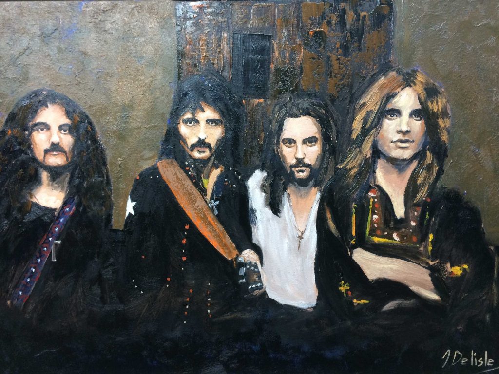 Black Sabbath peinture rocknroll quebec
